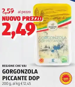 ALDI Regione che vai gorgonzola piccante DOP offerta