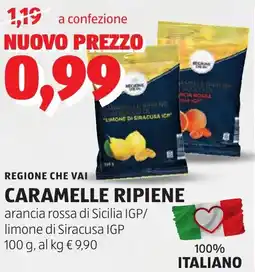 ALDI Regione che vai caramelle ripiene offerta