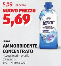 ALDI Lenor ammorbidente concentrato offerta