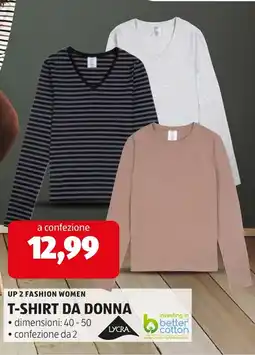 ALDI Up 2 fashion women t-shirt da donna offerta