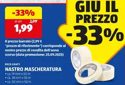 ALDI Deco craft nastro mascheratura offerta