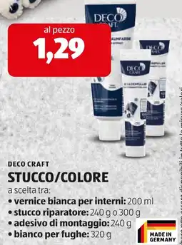 ALDI Deco craft stucco/colore offerta