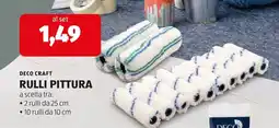 ALDI Deco craft rulli pittura offerta