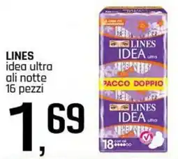 Famila Superstore LINES idea ultra ali notte offerta