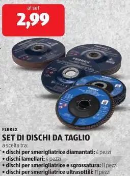 ALDI Ferrex set di dischi da taglio offerta