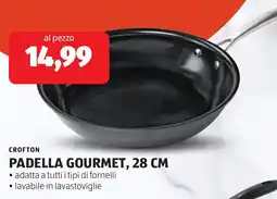 ALDI Crofton padella gourmet, 28 cm offerta