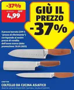 ALDI Crofton coltello da cucina asiatico offerta