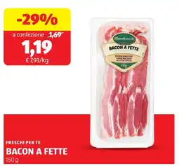 ALDI Freschi per te bacon a fette offerta