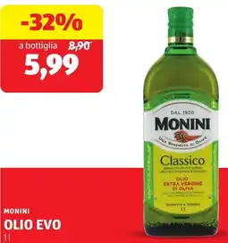 ALDI Monini olio evo offerta