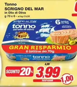 Prix Quality Tonno SCRIGNO DEL MAR offerta