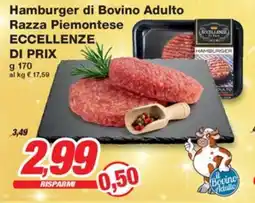 Prix Quality Hamburger di Bovino Adulto Razza Piemontese ECCELLENZE DI PRIX offerta