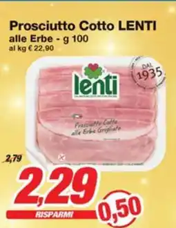 Prix Quality Prosciutto Cotto LENTI alle Erbe offerta