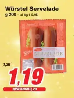 Prix Quality Würstel Servelade offerta