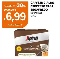 Ekom Caffè in cialde espresso casa SEGAFREDO offerta