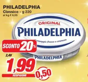 Prix Quality PHILADELPHIA Classico offerta