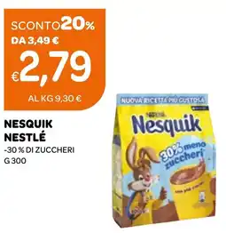 Ekom Nesquik nestlé 30% di zuccheri offerta