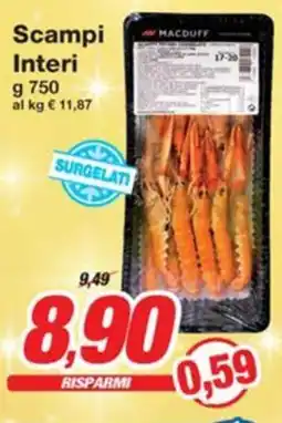 Prix Quality Scampi Interi offerta