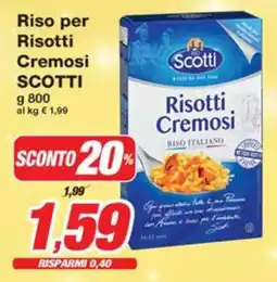 Prix Quality Riso per Risotti Cremosi SCOTTI offerta