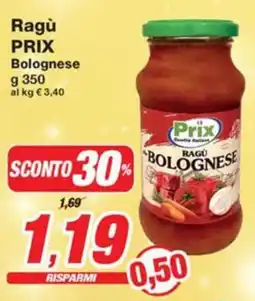 Prix Quality Ragù PRIX Bolognese offerta