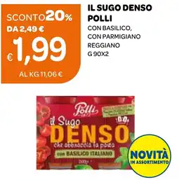 Ekom Il sugo denso polli con basilico, con parmigiano reggiano offerta
