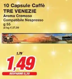 Prix Quality 10 Capsule Caffè TRE VENEZIE offerta