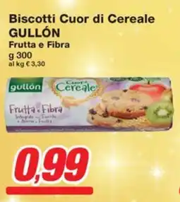 Prix Quality Biscotti Cuor di Cereale GULLÓN Frutta e Fibra offerta