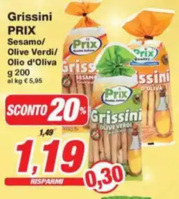 Prix Quality Grissini PRIX Olive Verdi/ Olio d'Oliva offerta