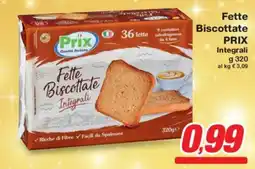 Prix Quality Fette Biscottate PRIX Integrali offerta