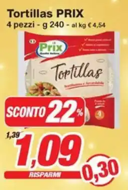 Prix Quality Tortillas PRIX 4 pezzi offerta