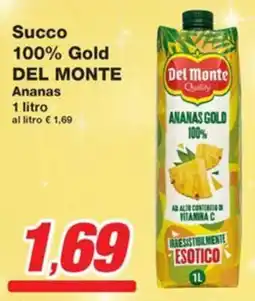 Prix Quality Succo 100% Gold DEL MONTE Ananas offerta