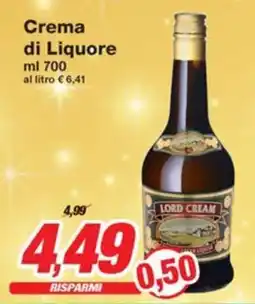 Prix Quality Crema di Liquore LORD CREAM offerta