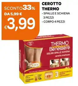 Ekom Cerotto thermo spalle e schiena e corpo offerta