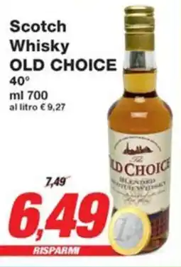 Prix Quality Scotch Whisky OLD CHOICE offerta