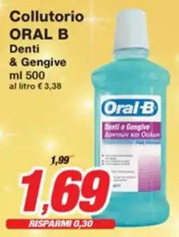 Prix Quality Collutorio ORAL B Denti & Gengive offerta