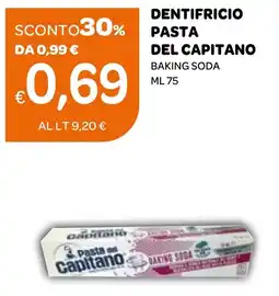 Ekom Dentifricio pasta del capitano baking soda offerta