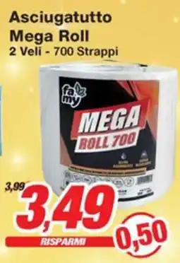 Prix Quality Asciugatutto Mega Roll 2 Veli - 700 Strappi offerta
