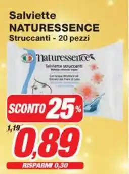 Prix Quality Salviette NATURESSENCE Struccanti - 20 pezzi offerta