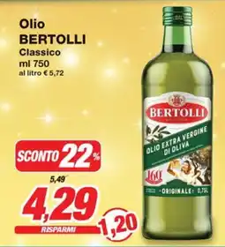 Prix Quality Olio BERTOLLI Classico offerta