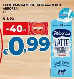Bennet Latte parzialmente scremato uht ARBOREA offerta