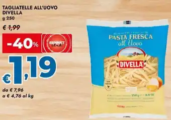 Tagliatelle all'uovo DIVELLA