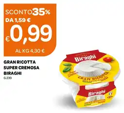 Ekom Gran ricotta super cremosa BIRAGHI offerta