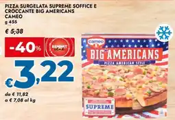 Bennet Pizza surgelata supreme soffice e croccante big americans CAMEO offerta