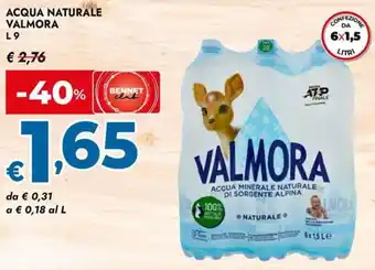 Acqua naturale VALMORA