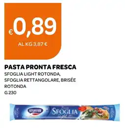 Ekom Pasta pronta fresca sfoglia light rotonda, sfoglia rettangolare, brisée rotonda offerta