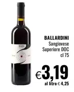 Famila BALLARDINI Sangiovese Superiore DOC offerta