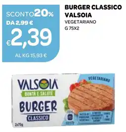 Ekom Burger classico valsoia vegetariano offerta