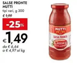 Bennet Salse pronte MUTTI offerta