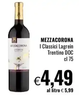 Famila MEZZACORONA I Classici Lagrein Trentino DOC offerta