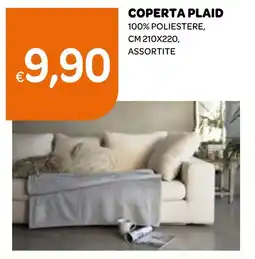 Ekom Coperta plaid 100% poliestere offerta