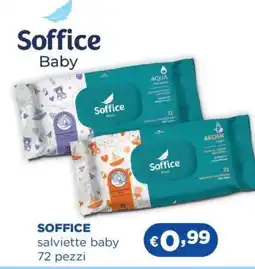 Acqua & Sapone SOFFICE salviette baby 72 pezzi offerta